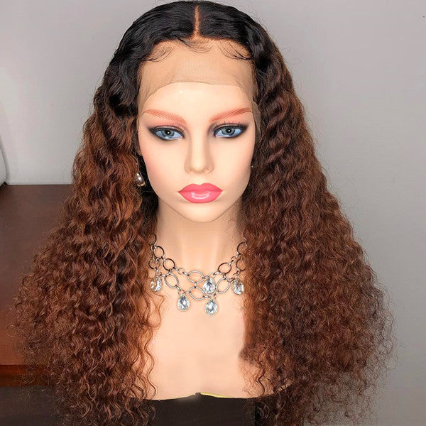 New Fabulous Color Water Wave  13x4  Lace Front Wig  UC014