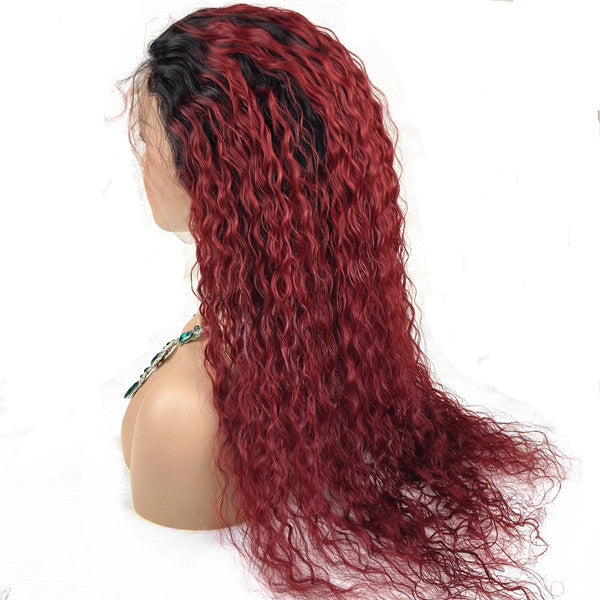 New Fabulous Color Water Wave  13x4  Lace Front Wig  UC014