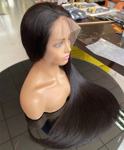 Luxury Choice | Super Density Silky Straight 13x4 Frontal Lace Long Wig 100% Human Hair UC019