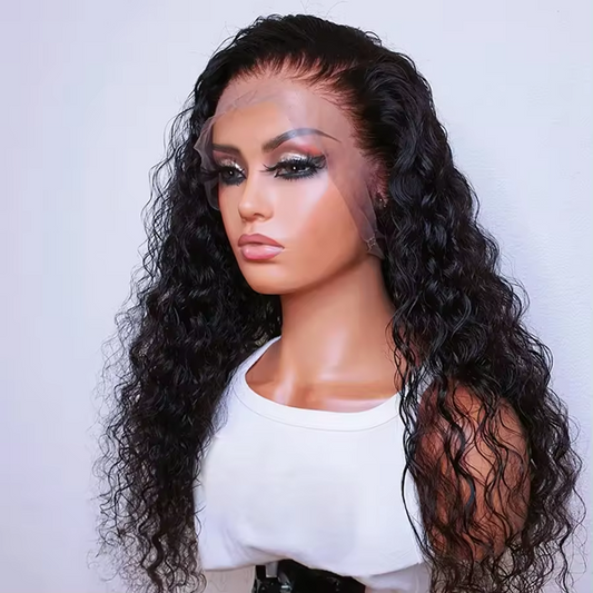 Water Wave 360 Lace Long Wig 100% Human Hair Pre-bleached & Pre-plucked UC085