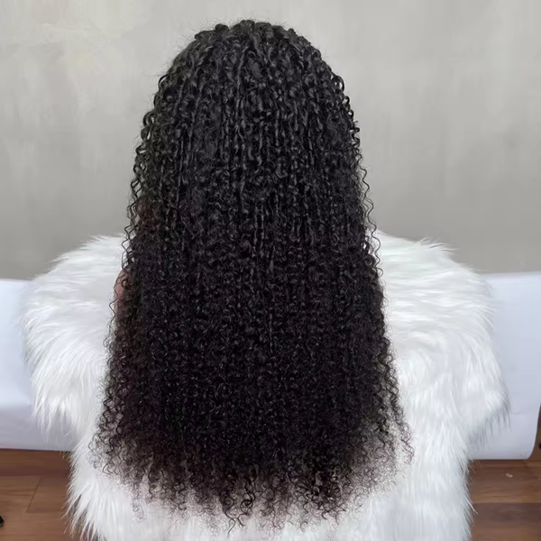 Gorgeous Natural Coily Curl 13x4Transparent Lace Wig Breathable Cap