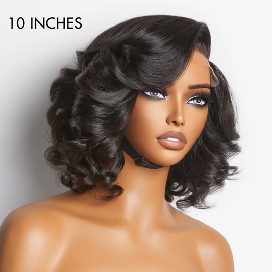 Ombre Highlight / Natural Black Loose Wave 5X5 Glueless Lace Wig Ready to Go UC097