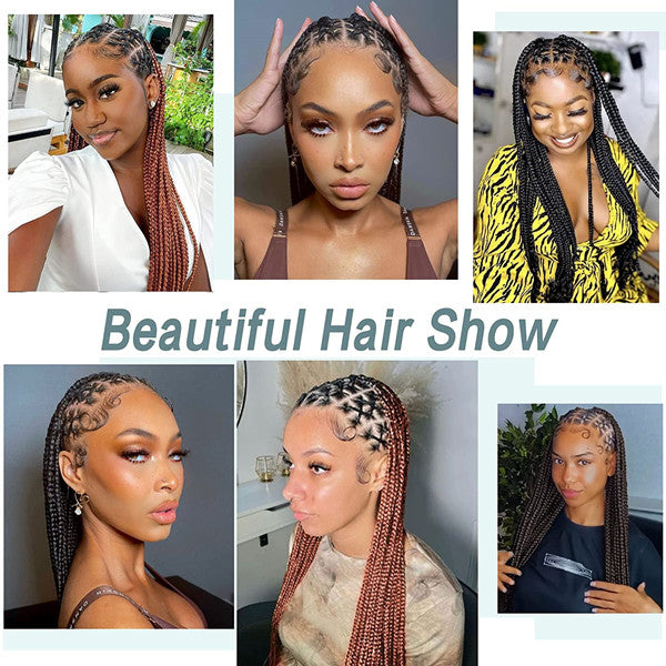 Knotless Box Braided Synthetic Full Lace Braided Wigs UC041