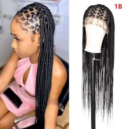 Knotless Box Braided Synthetic Full Lace Braided Wigs UC041