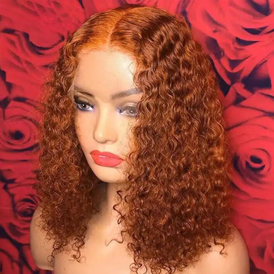 Ginger Color  Lace  Bob Wig 100% Human Hair UC080