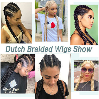 Handmade 4 Braiding Cornrow Micro Braided Lace Wigs  UC043