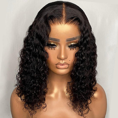 Water Wave 4x4 HD Lace Closure Wig 100% Human Hair  UC003