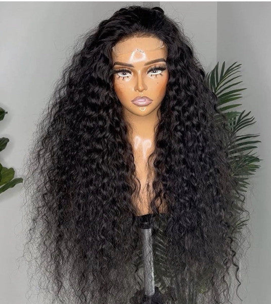 Vietnam Virgin Hair Water Wave 4x4 HD Glueless Lace Wig Natural Color UC049