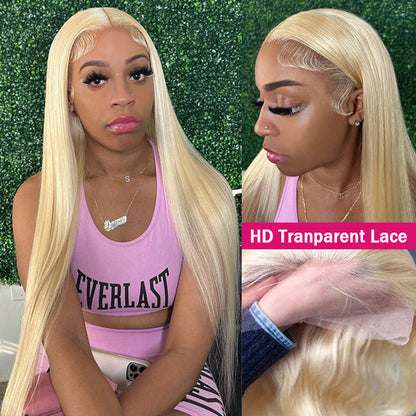 613 Blonde Glueless Lace Front Wigs Vietnam Virgin Hair Straight/Body Wave UC050