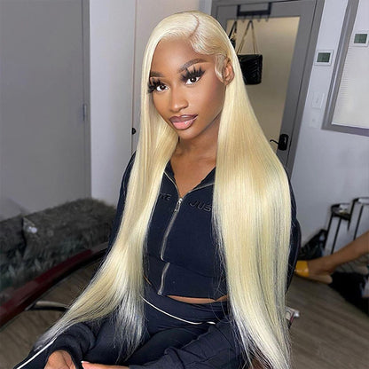 613 Blonde Glueless Lace Front Wigs Vietnam Virgin Hair Straight/Body Wave UC050