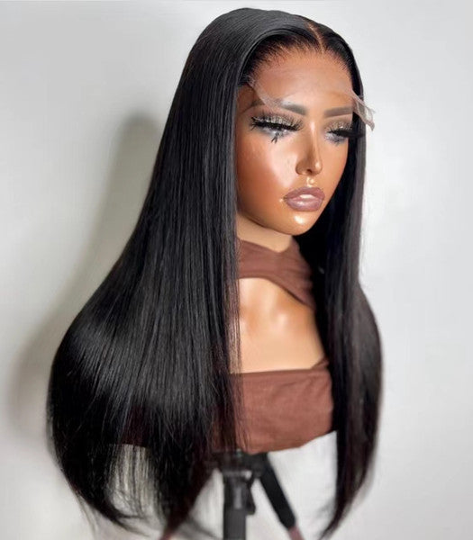 6x6 Glueless Transparent Lace Wig 100% Human Hair ( Straight/ Body Wave)