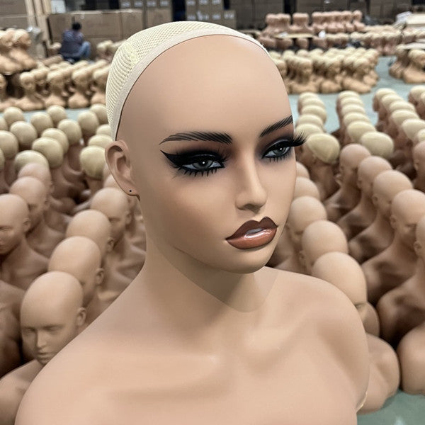 Copy of European American Model Head Display Props Mannequin Head with Shoulders Bust DE487-GM3