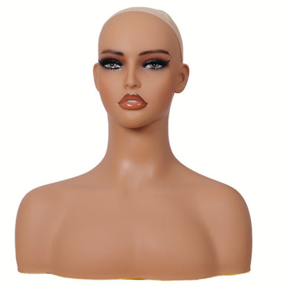 Copy of European American Model Head Display Props Mannequin Head with Shoulders Bust DE487-GM3