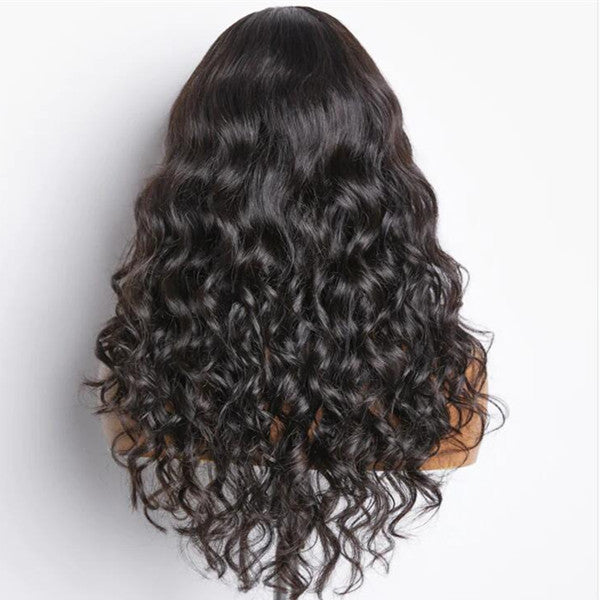 Breathable Cap  French Wave Glueless 5x5 Closure HD Lace Wig 100% Human Hair uc035