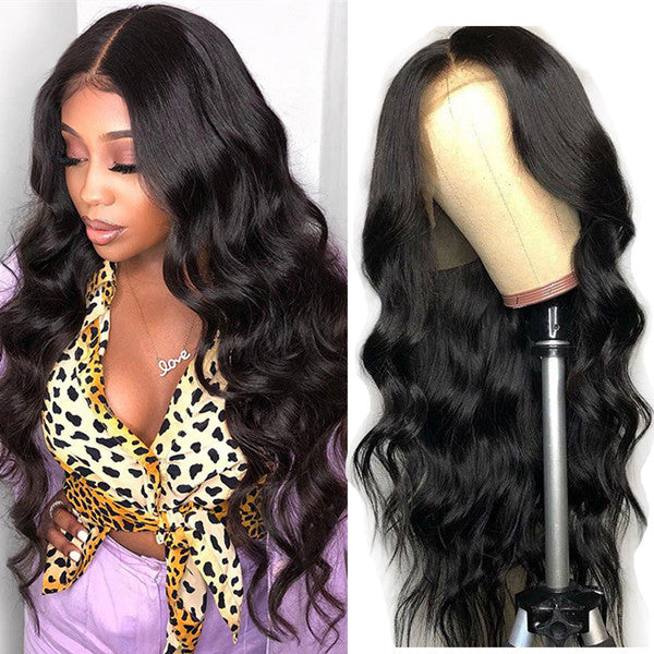 Body Wave 13x4 Frontal Undetectable  Lace Long Wig 100% Human Hair UC008