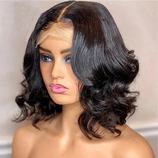 4x4 Transparent Gluess Lace Closure Wig Loose Wave UC033