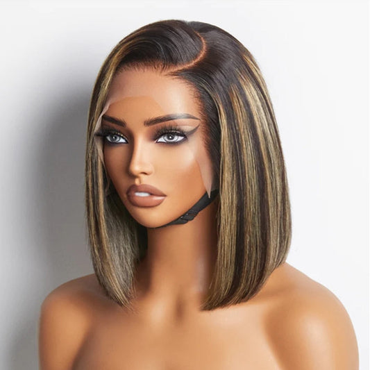 Wear Go Short Bob 13x4 Lace Front  Wig Straight Color P1B/27