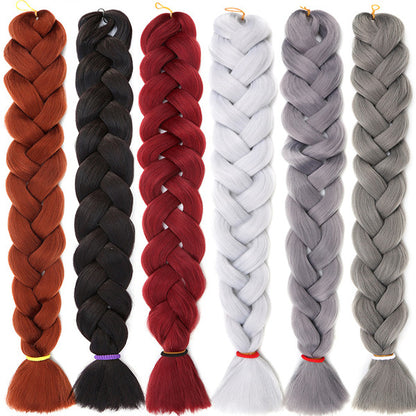 100g 24inch Extensions  Ombre Pre Stretched Jumbo Braid Synthetic Braiding Hair UC057