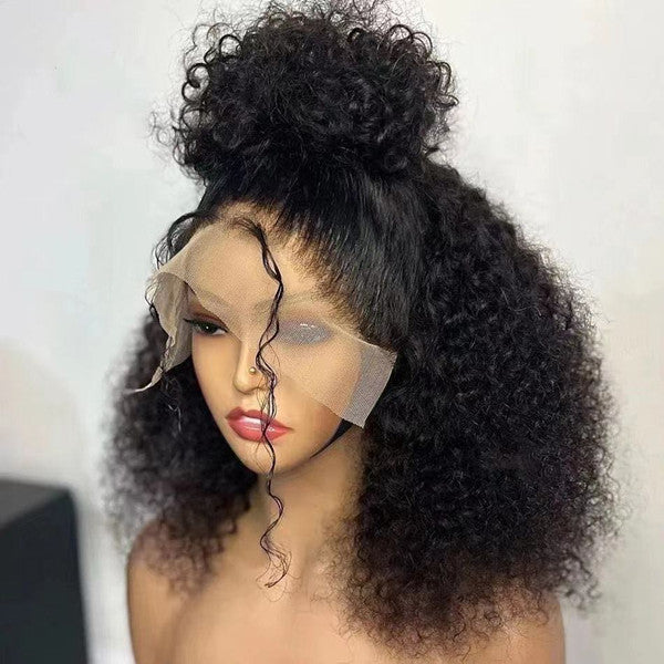 Kinky Curl Lace Frontal  Wig 14" 100% Human Hair UC071