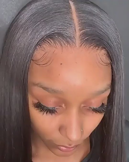 Silky Straight Glueless 5x5 Closure Undetectable HD Lace Long Wig UC015