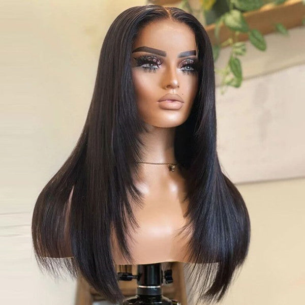 5x5 Lace Wig Layered Straight UC092